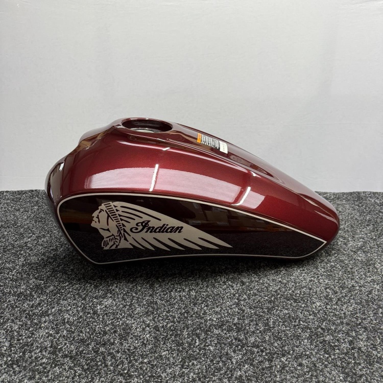 Indian Scout Bobber / Rogue Fuel Tank In maroon crimson